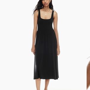 Aritzia - Wilfred Market Dress Navy Blue
